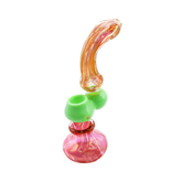 6" SILVER FUMED SLYME JOINT ART BUBBLER | HAND PIPE